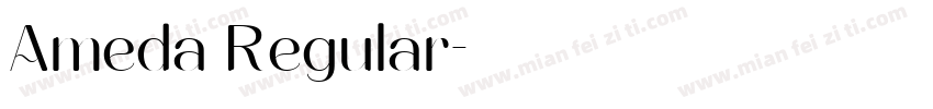 Ameda Regular字体转换